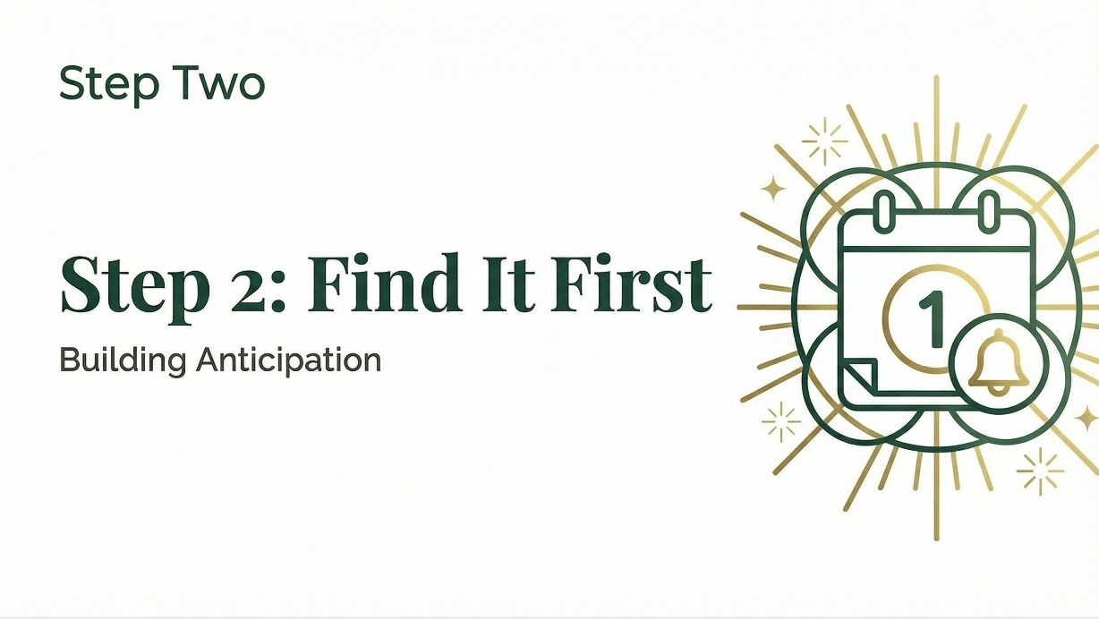 Step 2: Find It First